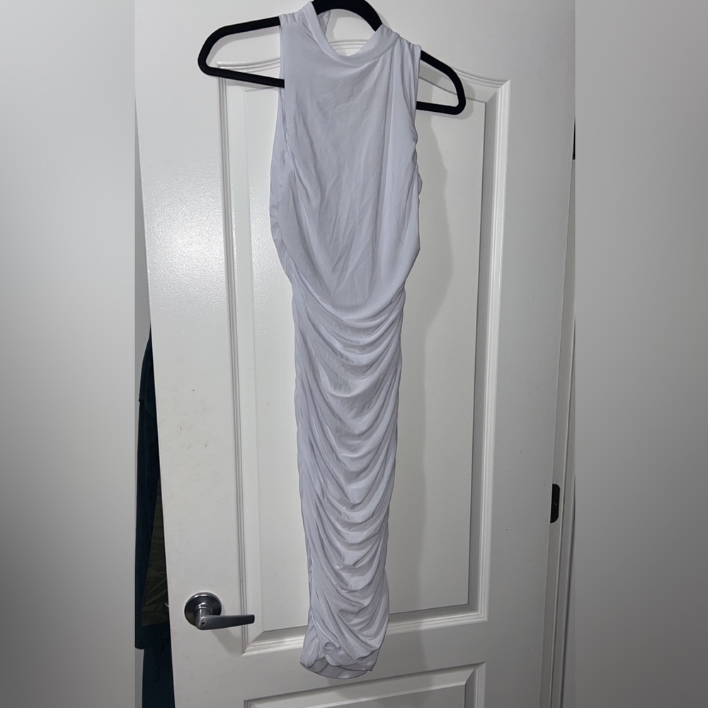 White rouging dress